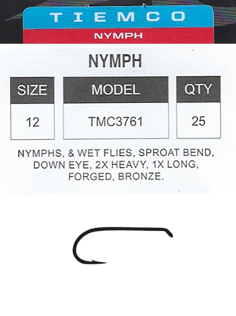 Umpqua Tiemco 3761 Wet TMC3761 Nymph Fly Hook