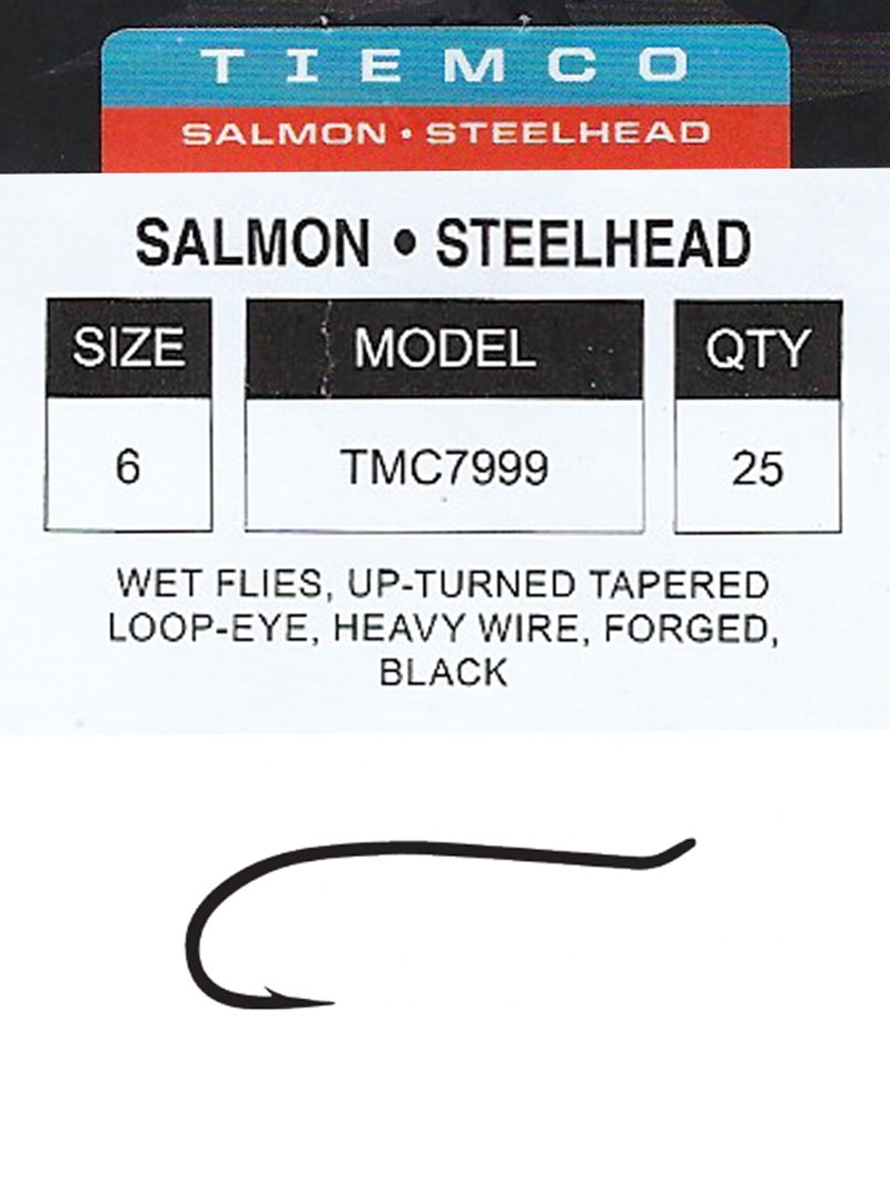 QTY 50 Size 1/0 Classic Salmon Steelhead Fly Tying Hooks 2X Heavy Wire 7999 