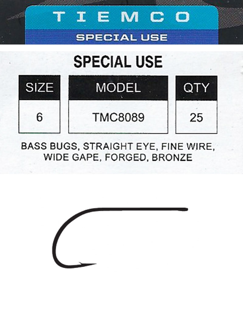 Tiemco 8089 Bass Bug Hook