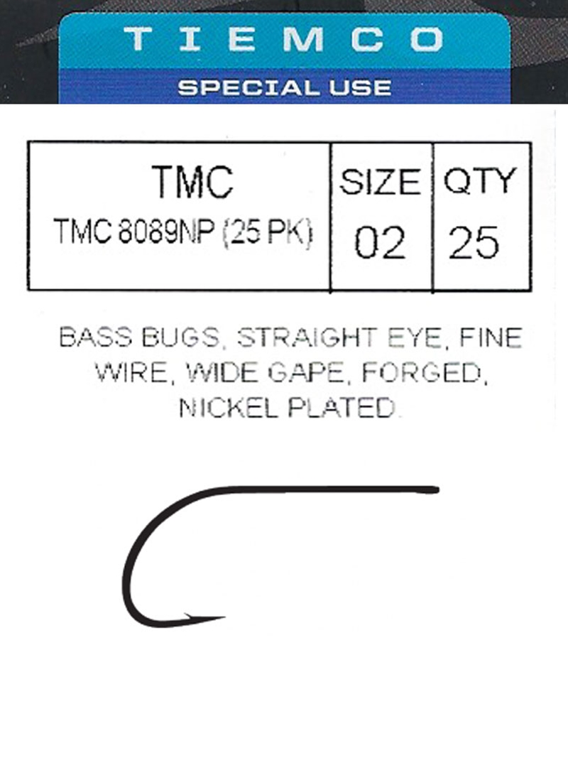 Tiemco Hook Size Chart