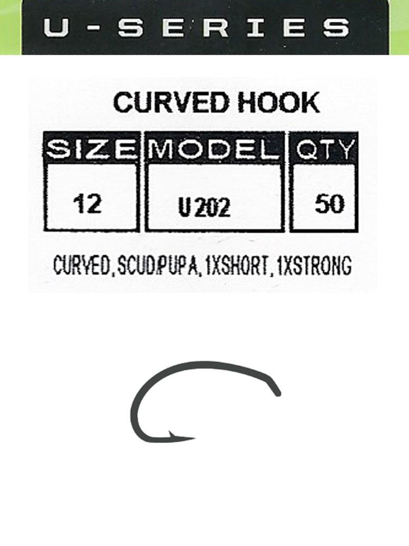 Fly Tying Hooks QTY 50 Size 10 Curved Caddis Pupa Nymph Hooks High Quality 