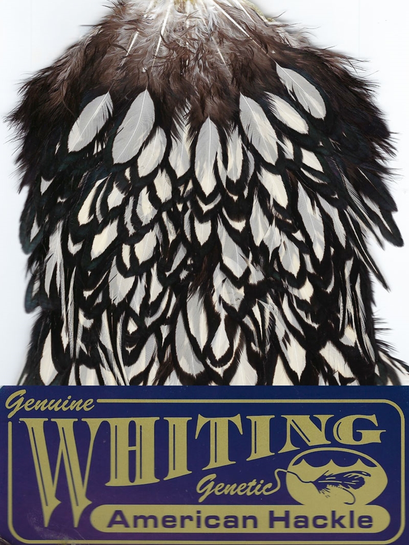 Details about   Whiting American Hen Cape Black Laced White dyed YELLOW Fly Tying NEW Feathers 
