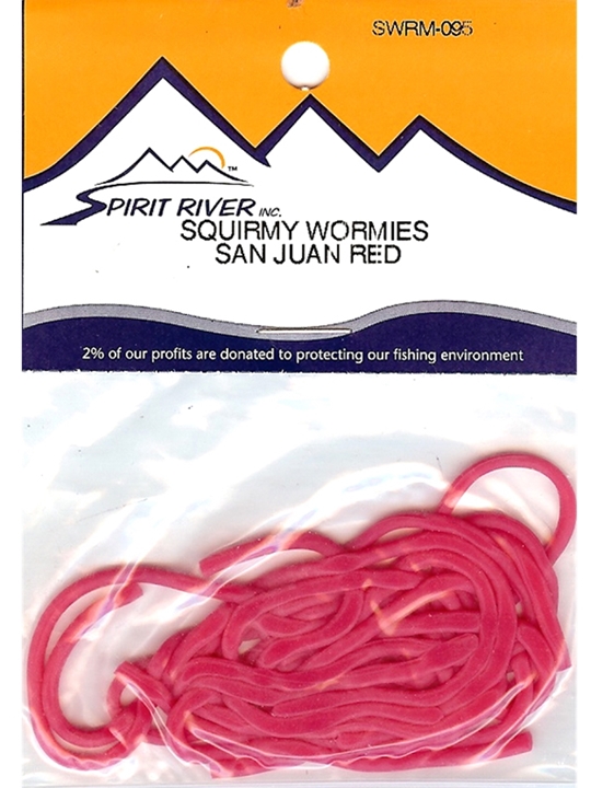 SQUIRMY WORMIES - Fly Tying Rubber Worm Material Spirit River - 12 Colors  NEW!