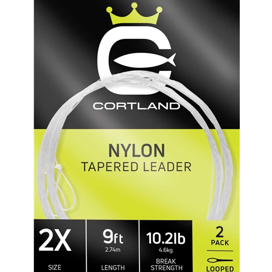 Cortland 9' Nylon Tapered Freshwater Leaders