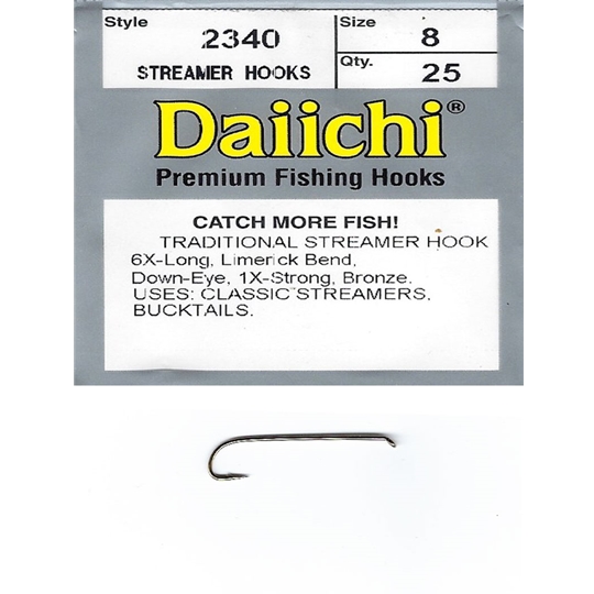 Daiichi Daiichi 2340 Streamer Hook Sizes 4 - 6