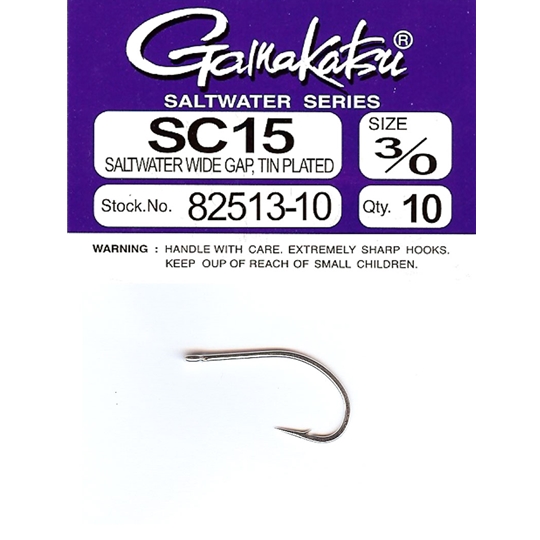 Gamakatsu SC15 Wide Gape Saltwater fly hook