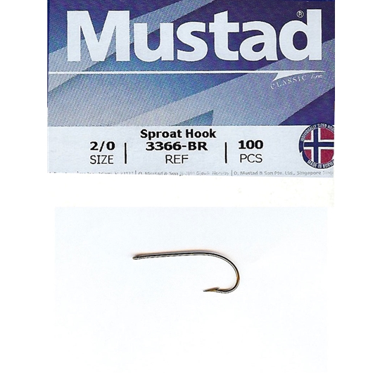 100 MUSTAD #2 FLY TYING /BAIT HOOKS Goldplated VIKING 5x SHORT ONE SLICE 9532 