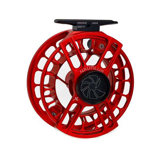 Nautilus XL Fly Reel- Large for 6-7 weight lines- nautilus red