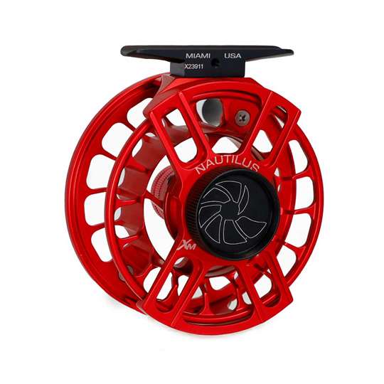 Nautilus XM Fly Reel- Medium for 4-5 weight lines- nautilus red