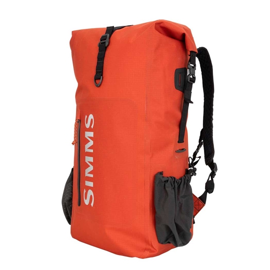 Simms Dry Creek Rolltop Backpack- simms orange