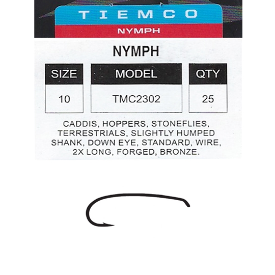 Tiemco 2302 humped shank fly hook