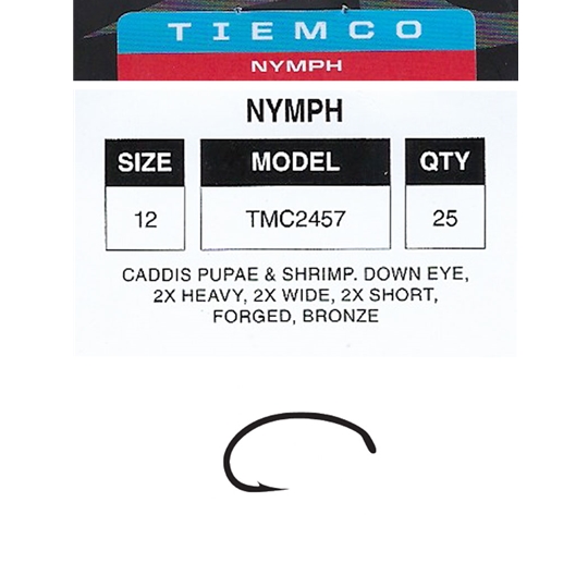 Tiemco 2457 Curved Nymph Hook