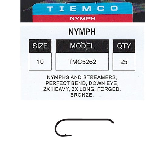 Tiemco TMC 5262 Long Shank Nymph Hook - AvidMax