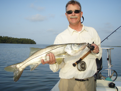 Jeff Innes and a backcountry snook